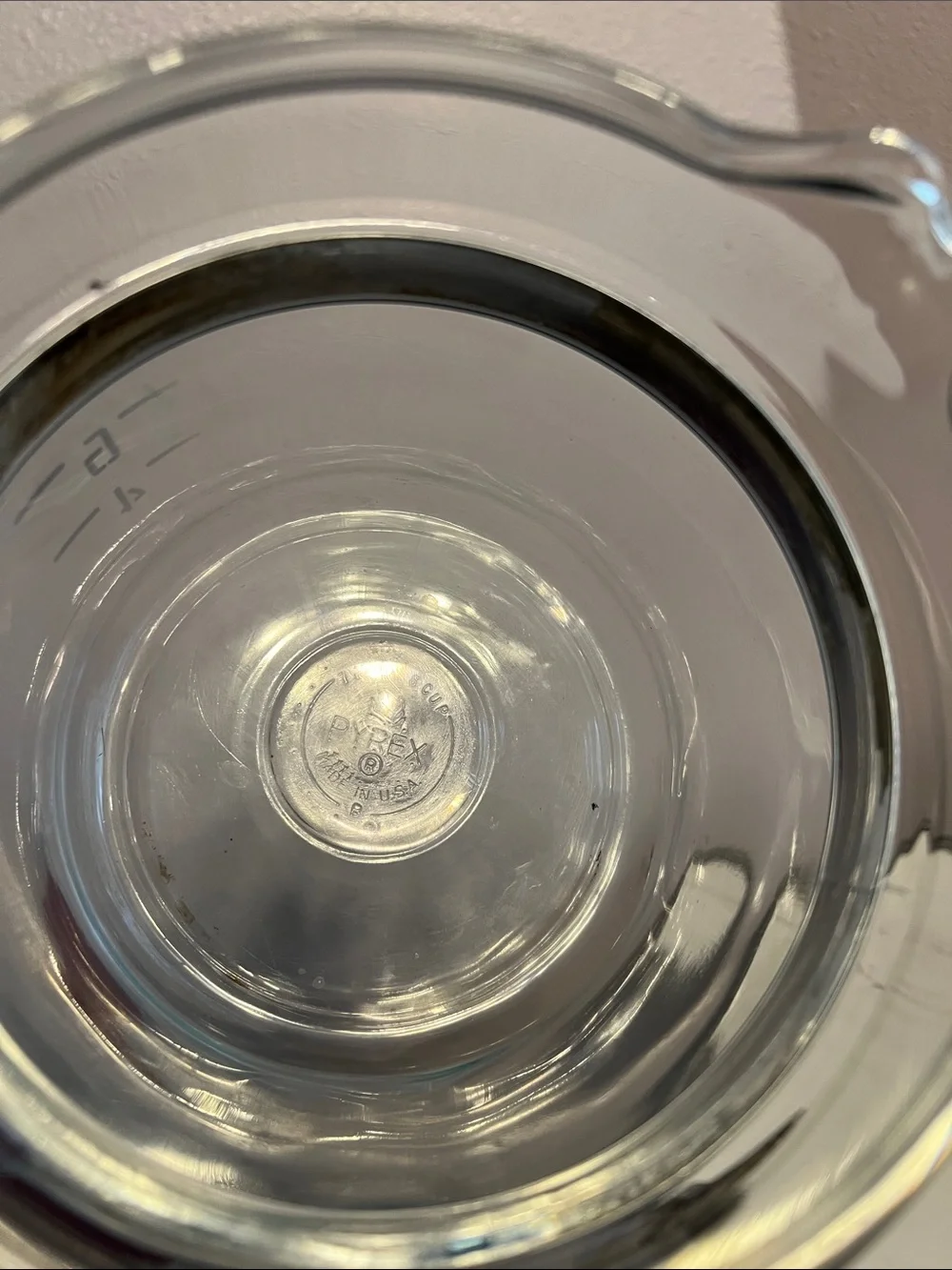 Pyrex Clear Glass Coffee/Tea Server with Lid & Stainless Silver Band LN